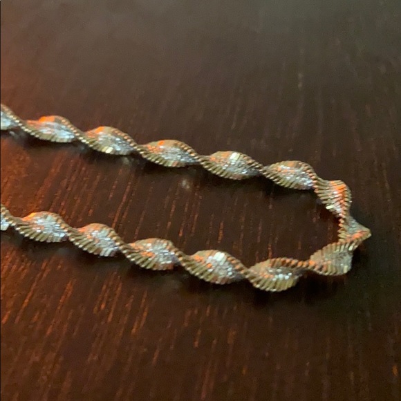 Spiral Twisted Bracelet 925 Sterling Silver 10 Inches - Picture 3 of 4